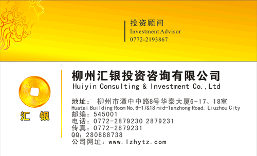 高端財(cái)務(wù)咨詢公司名片模板 專業(yè)形象，一步到位